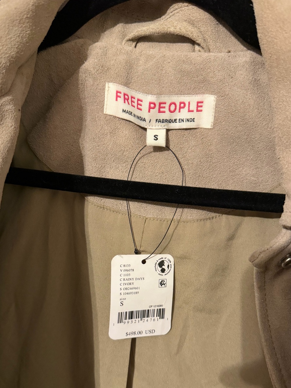 Free People Olivia Suede Jacket NWT - Picture 6 of 8